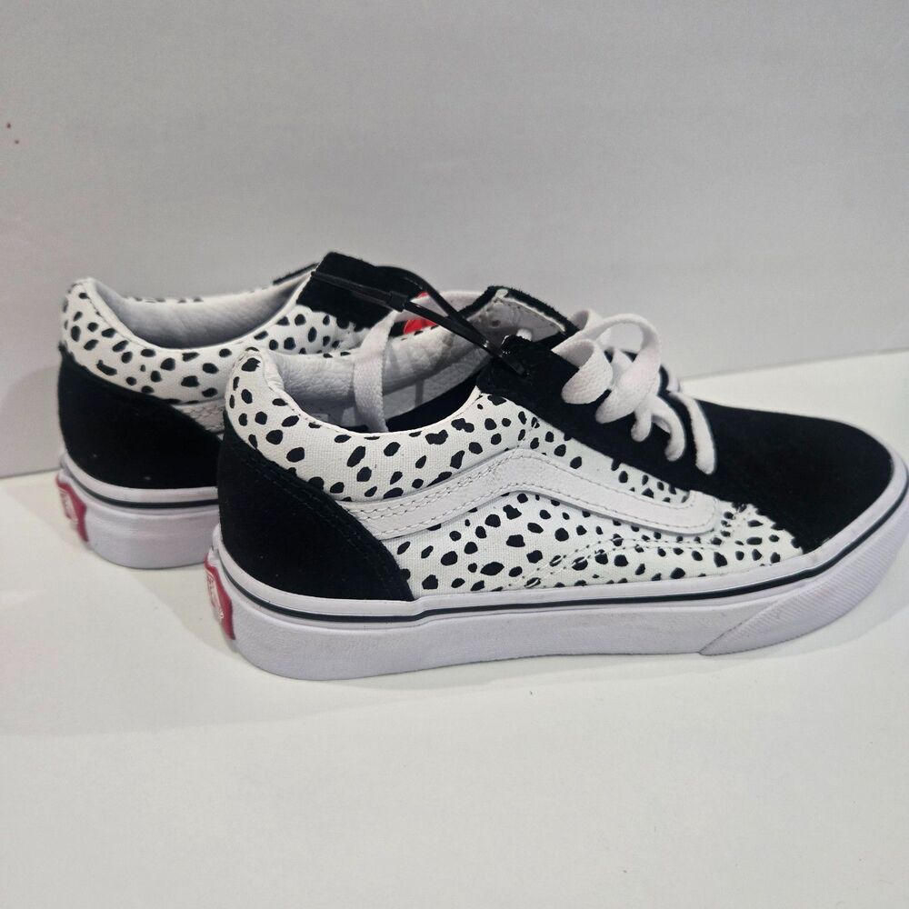 Vans Girl's Old Skool Dalmation Black/True White Sneakers